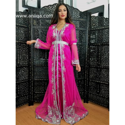 Caftan Dubai Style sari Rose