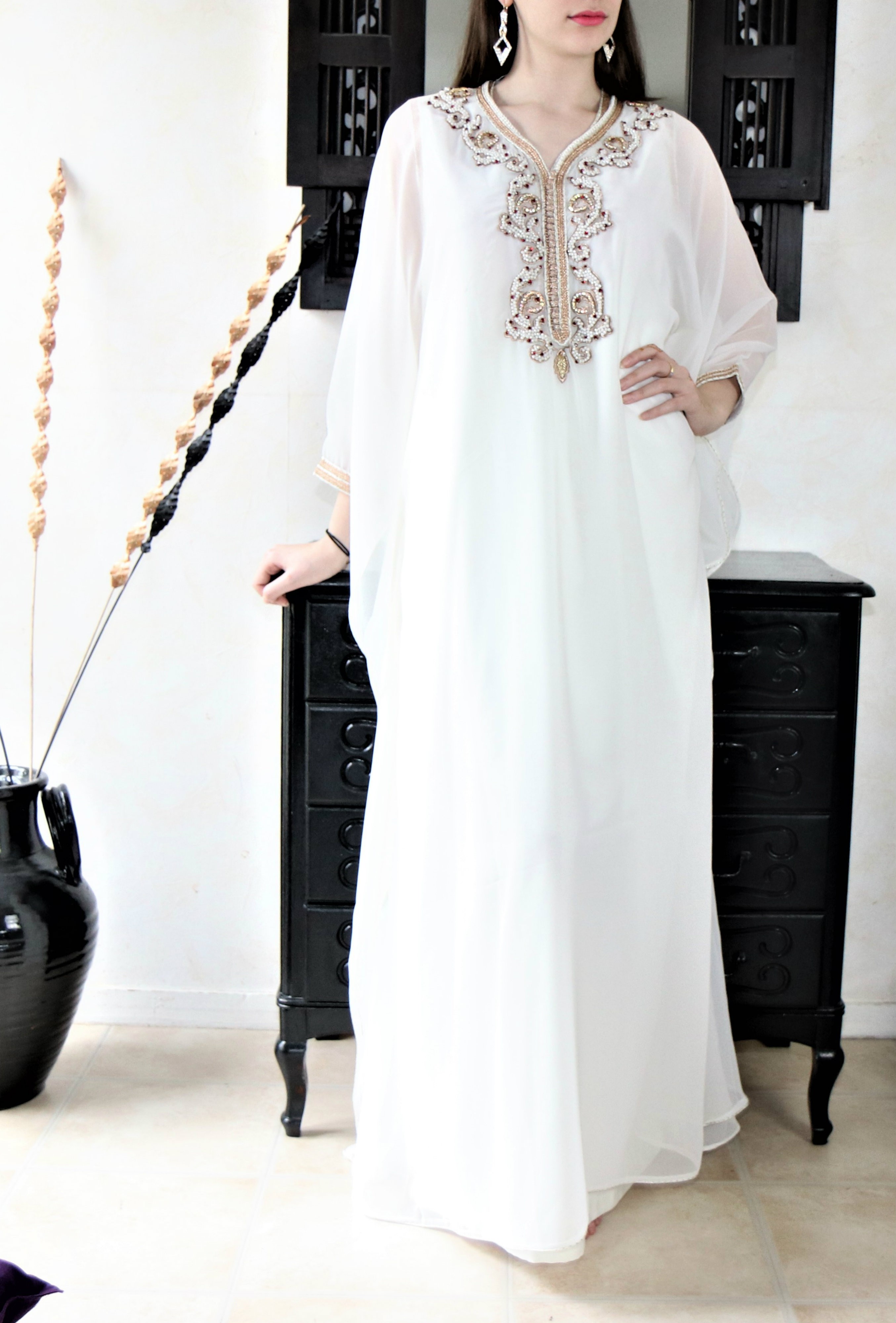 robe arabe blanche