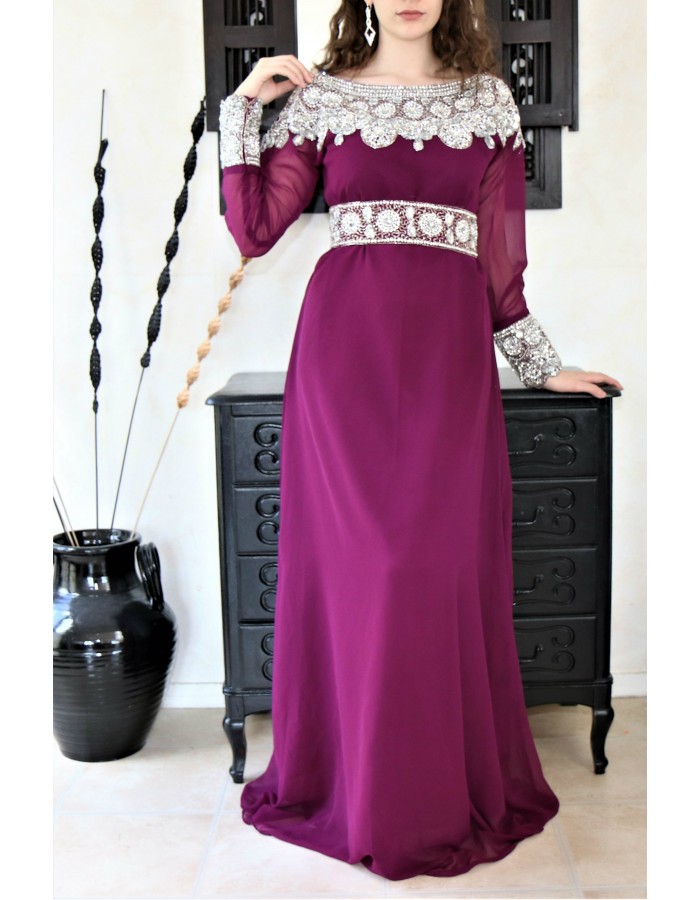 robe arabe pas cher caftan dubai  en ligne robe orientale 