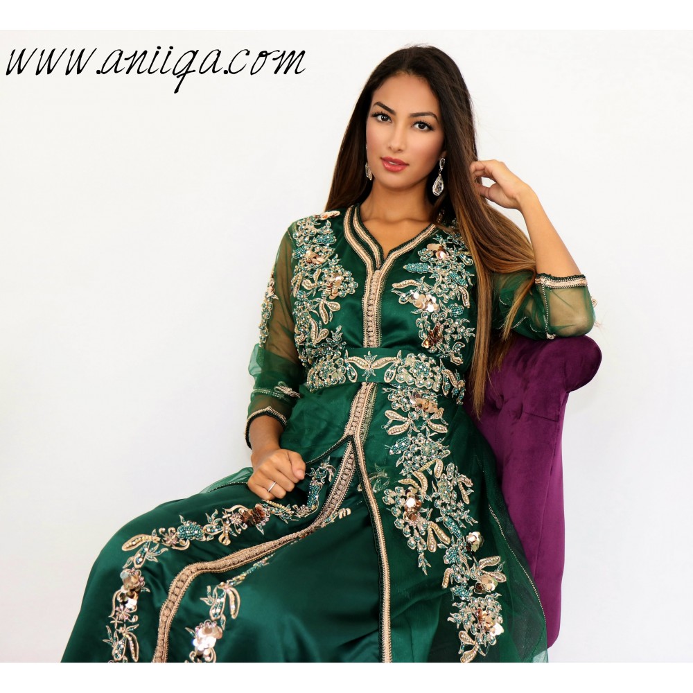 Caftan tulle perlé online 2019